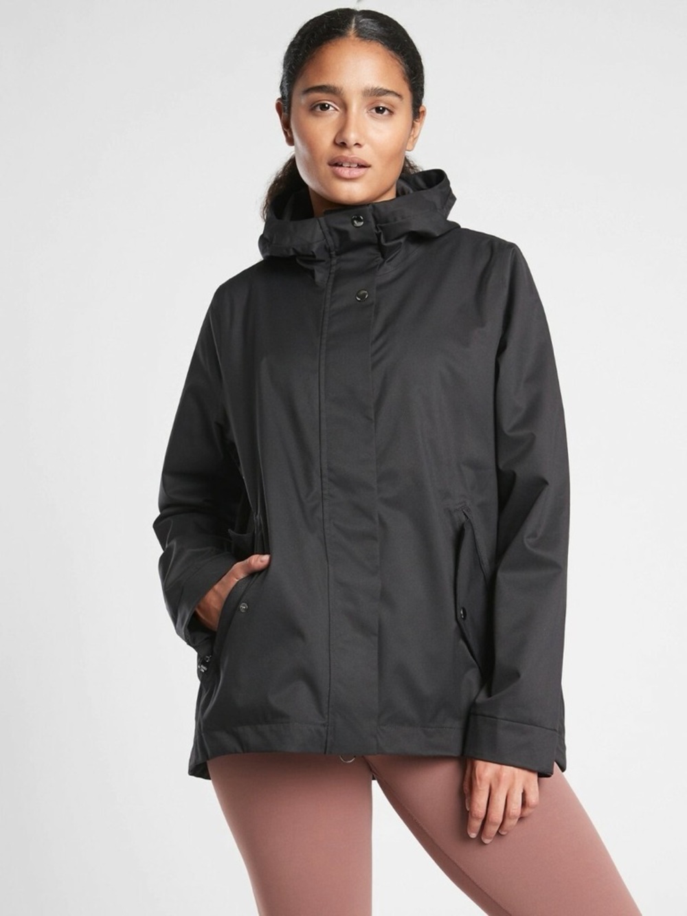Athleta Black Sutro Hooded Coat - NWOT 3X
